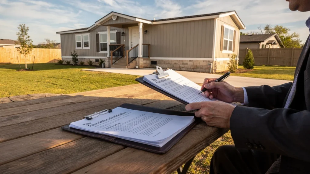 FHA Mortgage for Manufactured Home: Title and Foundation - Main Image