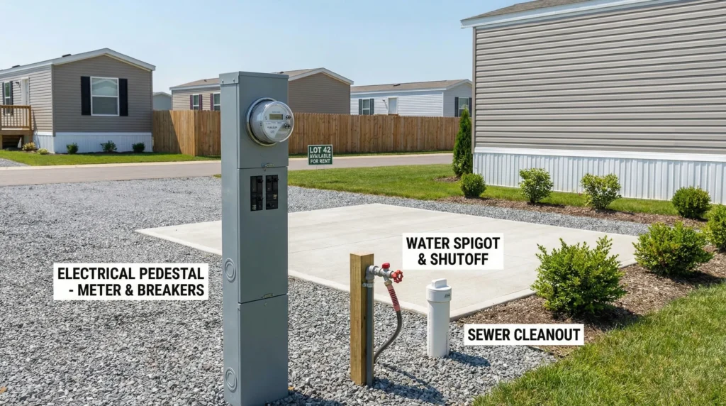 Mobile Home Lot for Rent Near Me: Utilities to Confirm - Main Image