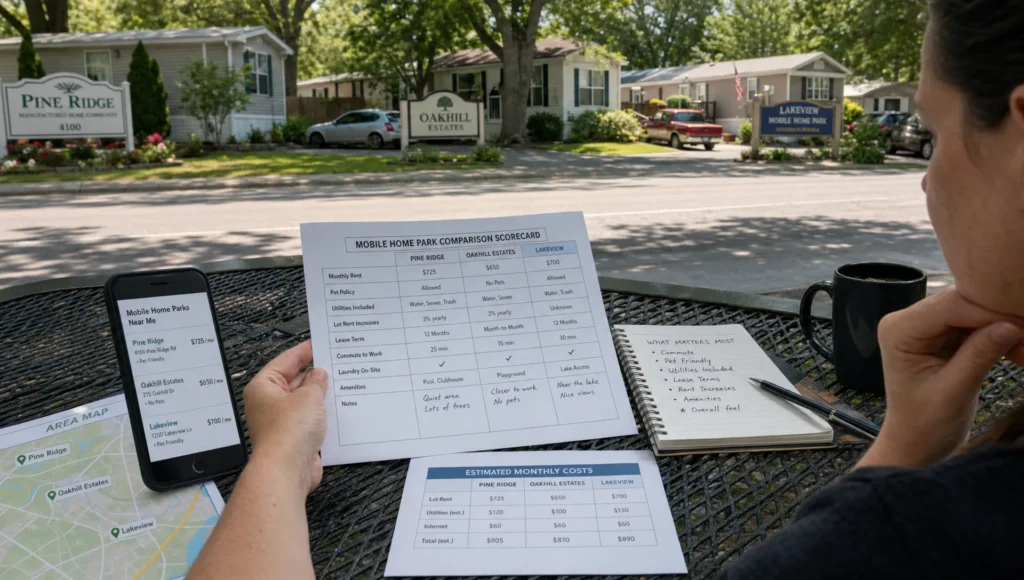 How to Compare Rental Mobile Home Parks Locally - Main Image