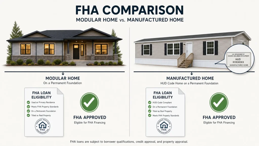 FHA Modular and Manufactured Home Loans Compared - Main Image